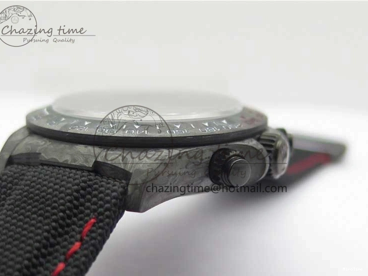 MiroTime 0414 Stretchable Daytona DIW All Black Carbon Noob 1:1 Best Edition Black Dial on Black Nylon Strap SA 2582